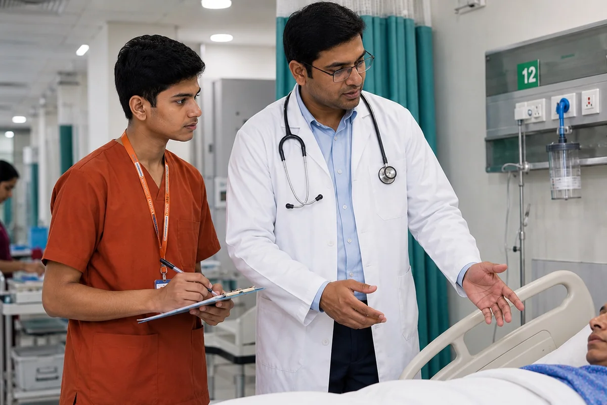 Navvidya students in clinical training